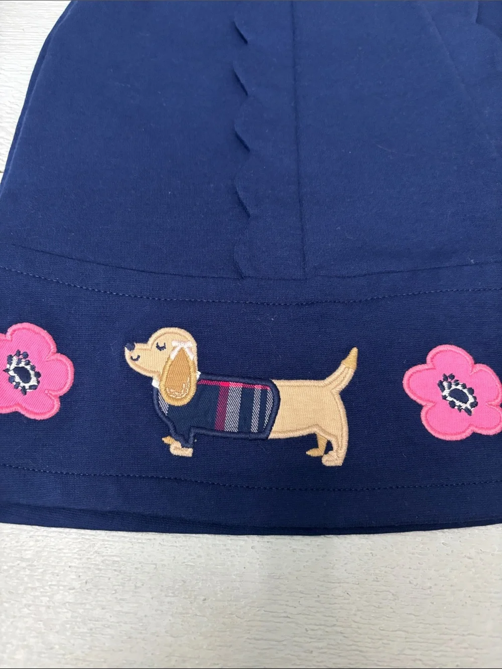 Gymboree Navy Dress with Scallop Detail 2T NWT